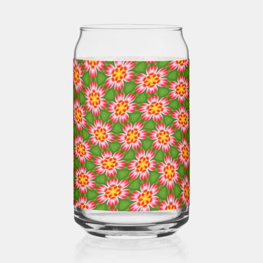 Red Lilies Pattern Dosenglas (Links)