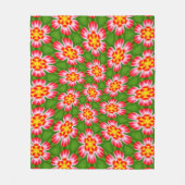 Red Lilies Pattern Fleecedecke (Vorderseite)