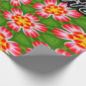Red Lilies Pattern Geschenkpapier (Ecke)