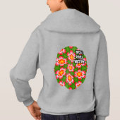 Red Lilies Pattern Hoodie (Rückseite)