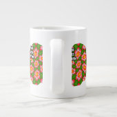 Red Lilies Pattern Jumbo-Tasse (Rückseite)