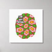 Red Lilies Pattern Leinwanddruck (Vorderseite)