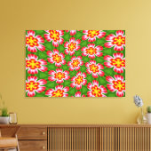 Red Lilies Pattern Leinwanddruck (Insitu (Wohnzimmer))