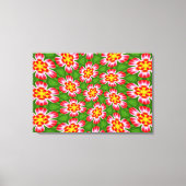 Red Lilies Pattern Leinwanddruck (Vorderseite)