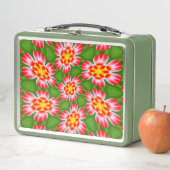 Red Lilies Pattern Metall Brotdose (Beispiel)