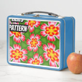 Red Lilies Pattern Metall Brotdose (Beispiel)