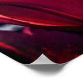 Red Lily Blume Nah Poster (Ecke)