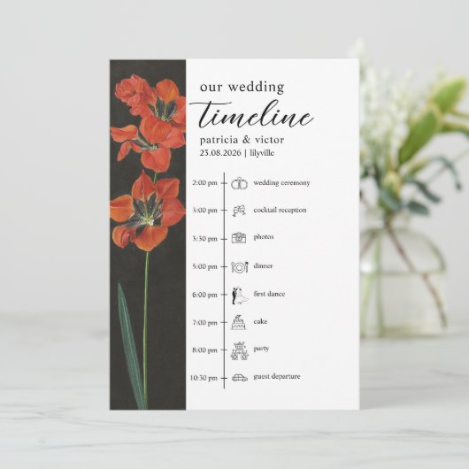 Red Lily Dutch Master Painting Programm (Stehend Vorderseite)