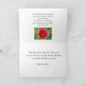 Red Lily Happy Birthday Karte (Innenseite)