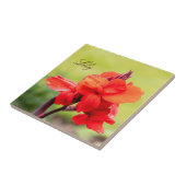 Red Lily Individuelle Name Fliese (Seite)