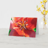 Red Lily Karte (Gelbe Blume)
