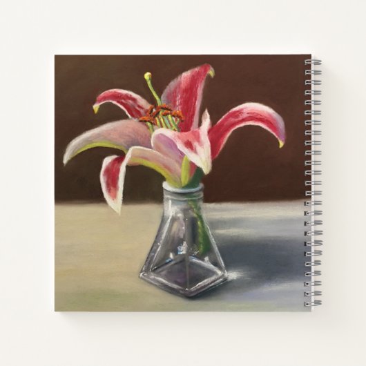 Red Lily Notebook Notizblock (Rückseite)