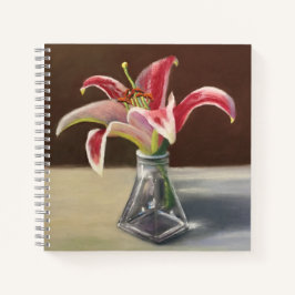 Red Lily Notebook Notizblock