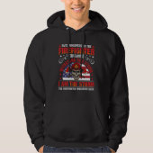 Red Line American Flag  Cool Firefighter Plus Size Hoodie (Vorderseite)