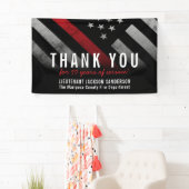 Red Line-Flag für den Feuerwehrruhestand Banner (Insitu)