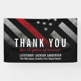 Red Line-Flag für den Feuerwehrruhestand Banner