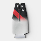 Red Line-Flag für den Feuerwehrruhestand Flaschenkühler (Rückseite)