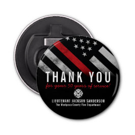 Red Line-Flag für den Feuerwehrruhestand Flaschenöffner