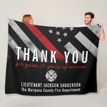 Red Line-Flag für den Feuerwehrruhestand