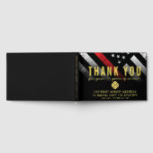 Red Line-Flag für den Feuerwehrruhestand Gästebuch (Voll)