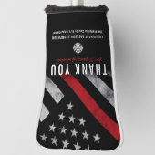 Red Line-Flag für den Feuerwehrruhestand Golf Headcover (Rotieren 90)