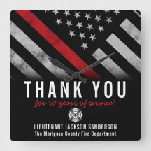 Red Line-Flag für den Feuerwehrruhestand