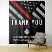 Red Line-Flag für den Feuerwehrruhestand Wandteppich (Beispiel)