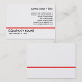 Red Line - Gold Card Visitenkarte (Vorne/Hinten)