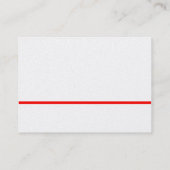 Red Line - Gold Card Visitenkarte (Rückseite)