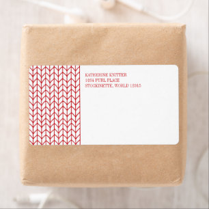 RED LINE KNIT Versandadressetiketten