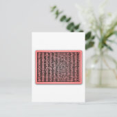 Red Line Maze Postkarte (Stehend Vorderseite)