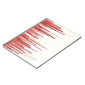 Red Line-Notebook Notizblock (Linke Seite)