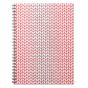 RED LINE STRICK 6.5x8.75 Spiral Notebook Notizblock