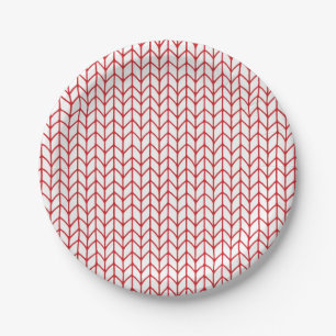 RED LINE STRICK 7" Round Paper Teller