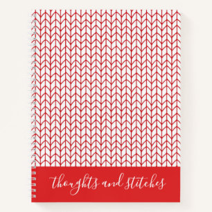 RED LINE STRICK 8.5x11 Spiral Notebook + Text II Notizblock