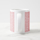 RED LINE STRICK Big White Tasse (Rückseite)
