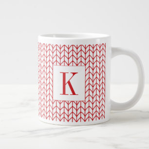 RED LINE STRICK Big White Tasse + Ursprünglich