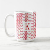 RED LINE STRICK Tall White Tasse + Ursprünglich (Links)