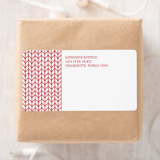 RED LINE STRICK Versandadresse Labels (Insitu)