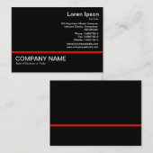 Red Line v2 - Black Visitenkarte (Vorne/Hinten)