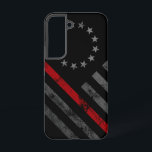 Red Line Vintag Betsy Ross American Flag Samsung Galaxy Hülle<br><div class="desc">Zeigen Sie Ihre Unterstützung für unsere ersten Ansprechpartner! Polizei,  Feuer und Rettung und EMT verfügbar!</div>