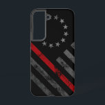 Red Line Vintag Betsy Ross American Flag Samsung Galaxy Hülle<br><div class="desc">Zeigen Sie Ihre Unterstützung für unsere ersten Ansprechpartner! Polizei, Feuer und Rettung und EMT verfügbar!</div>