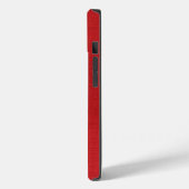 Red Linen Texture Foto Case-Mate iPhone Hülle (Rückseite / Links)