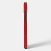 Red Linen Texture Foto Case-Mate iPhone Hülle (Rückseite / Links)