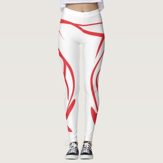 Red Lines Leggings (Vorderseite)