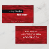 Red Lines Moderne Berufliche Visitenkarten Visitenkarte (Vorne/Hinten)