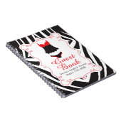 Red Lingerie Party  Notizblock (Rechte Seite)