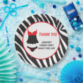 Red Lingerie Party Vielen Dank Pappteller (Party)