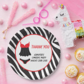 Red Lingerie Party Vielen Dank Pappteller (Party)