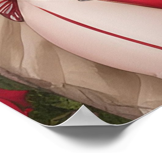 Red Lingerie Poster (Ecke)